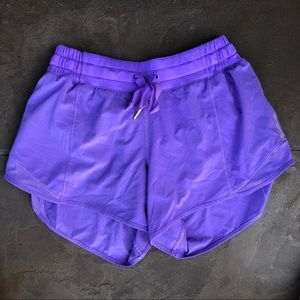 Purple Lululemon Hotty Hot Short 4”